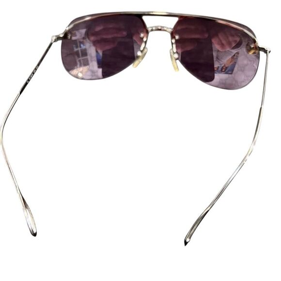 Gucci Silver and Brown GG Patterned Sunglasses - Picture 8 of 9